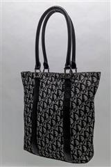 Christian Dior Diorissimo Trotter Black Canvas Tote Bag